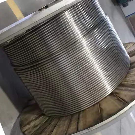 Aleación enrollada Redonda de acero galvanizado de carbono redondeado de acero Inconel625 bobina fábrica de tuberías